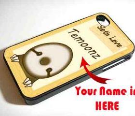 DOLLA DOLLA BIG SLOTH LOVE FACE PERSONALIZED - iPhone 4 Case, iPhone 4s Case and iPhone 5 case Hard Plastic Case FDL